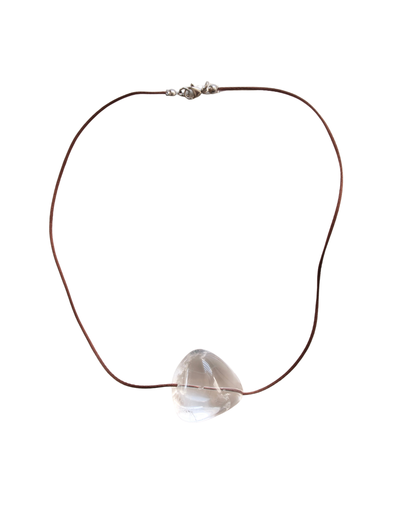 clear quartz necklace