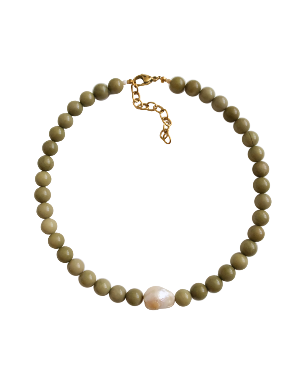 matcha latte necklace