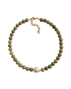 matcha latte necklace