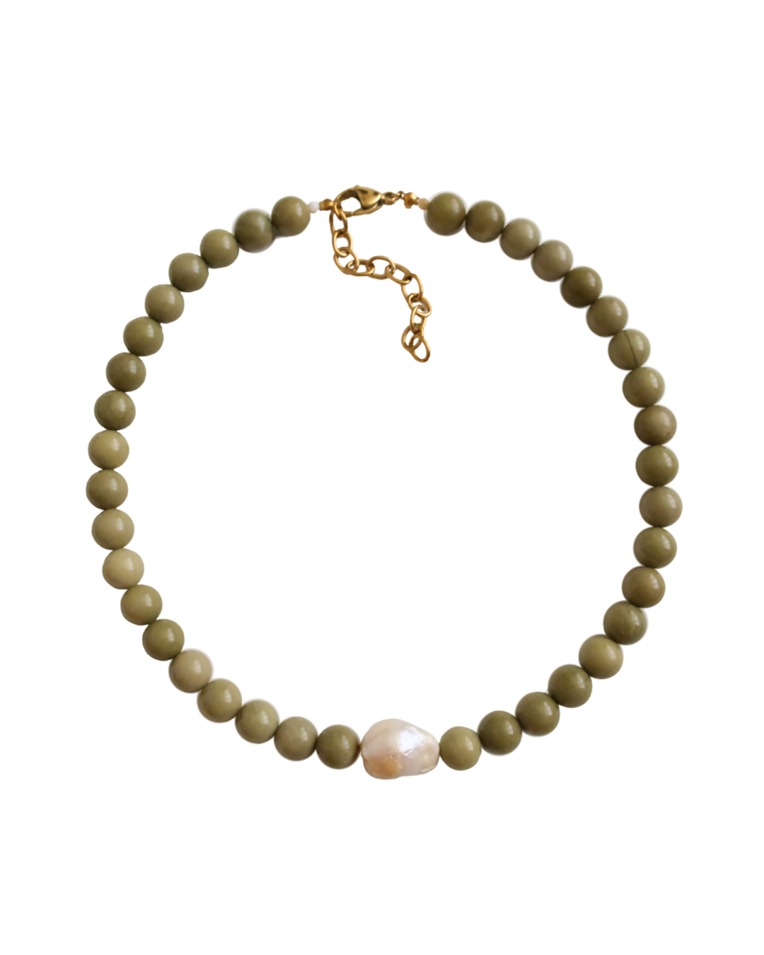 matcha latte necklace