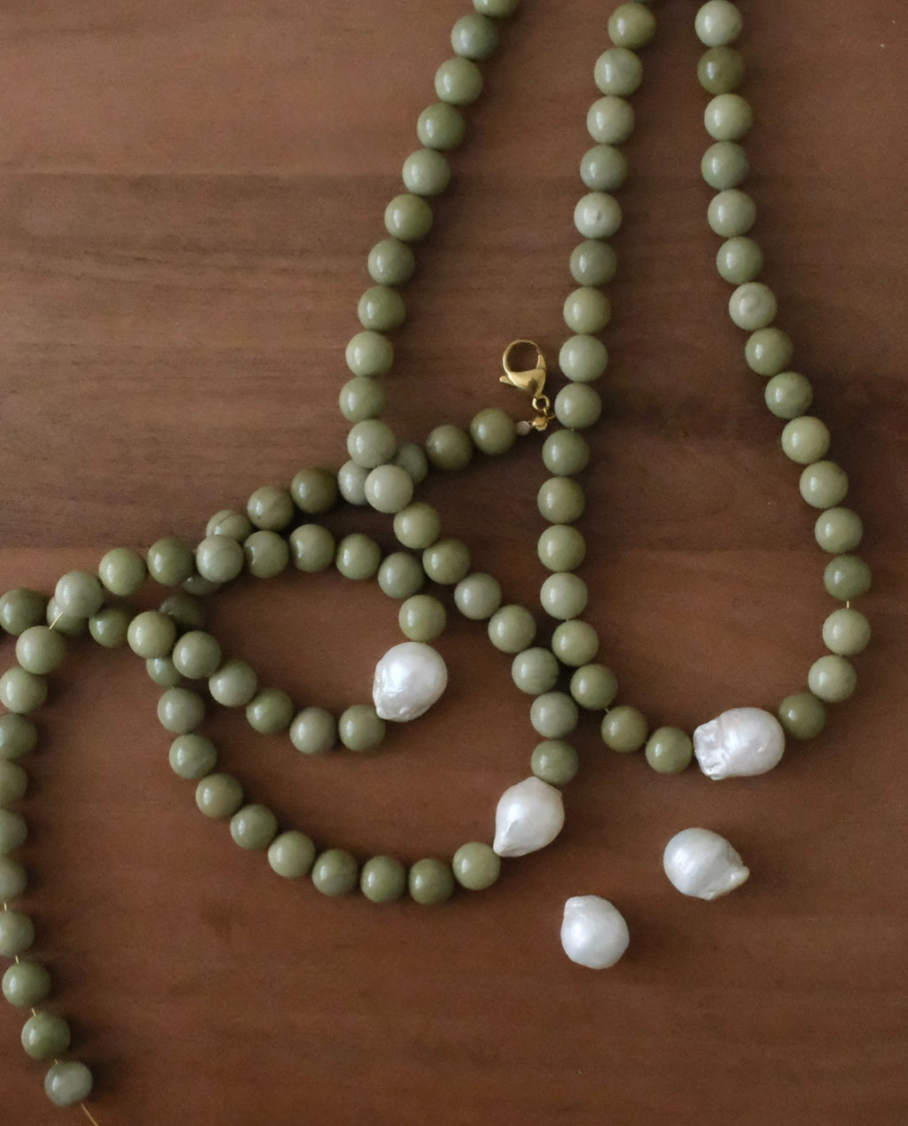 matcha latte necklace