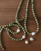 matcha latte necklace