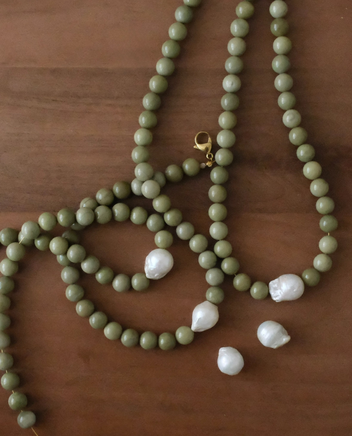 matcha latte necklace