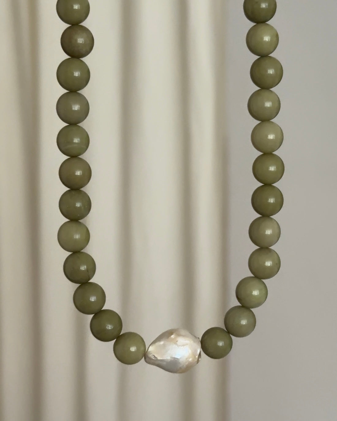 matcha latte necklace