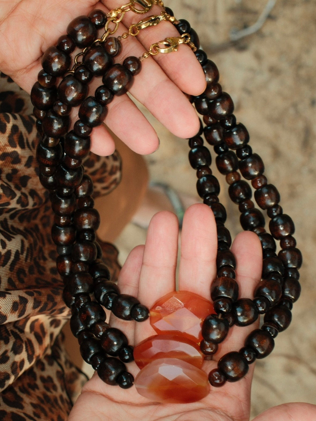 papaya necklace